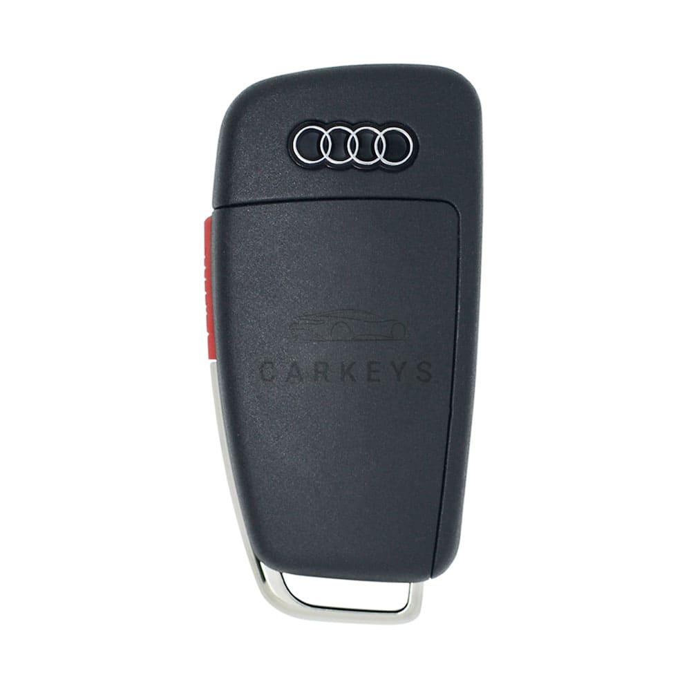 Корпус выкидного ключа Audi 3+1 кнопки HU66 батарейка на корпусе