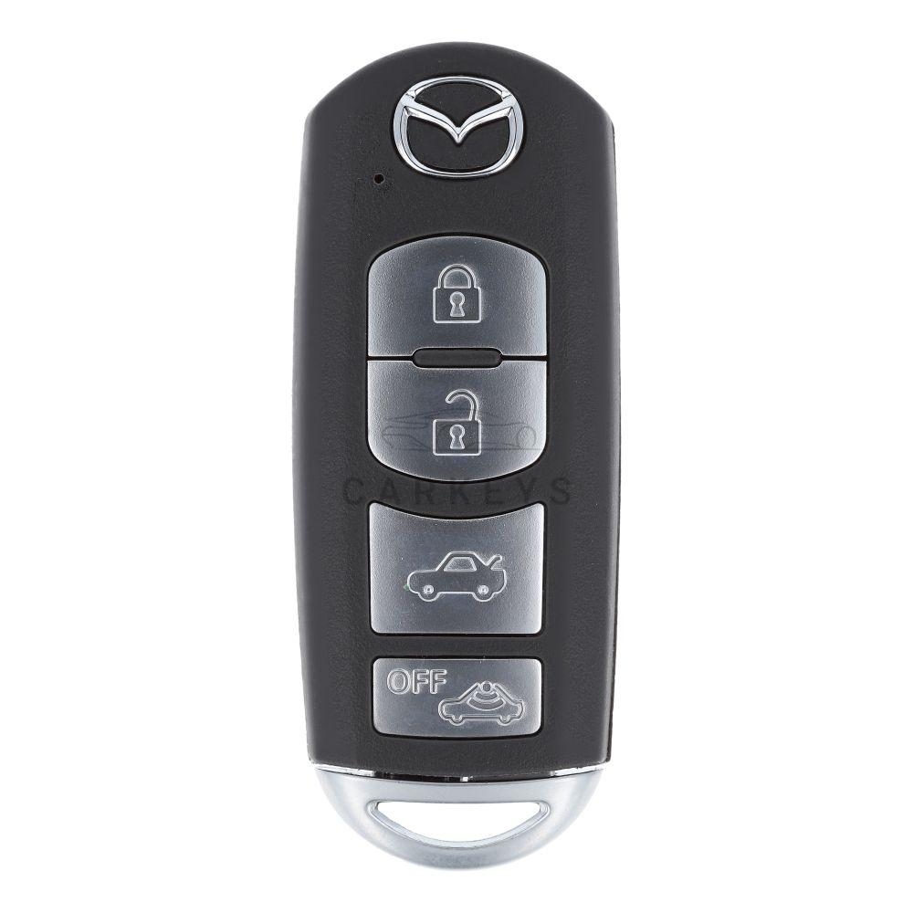 Корпус смарт ключа Mazda 4 кнопки MAZ24R Легковой Багажник + Сигнализация