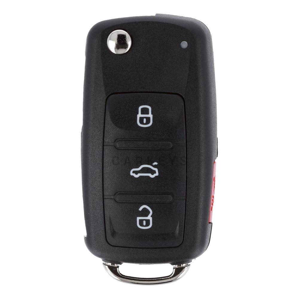 Корпус викидного ключа Volkswagen 3+1 кнопки штіфтований HU66