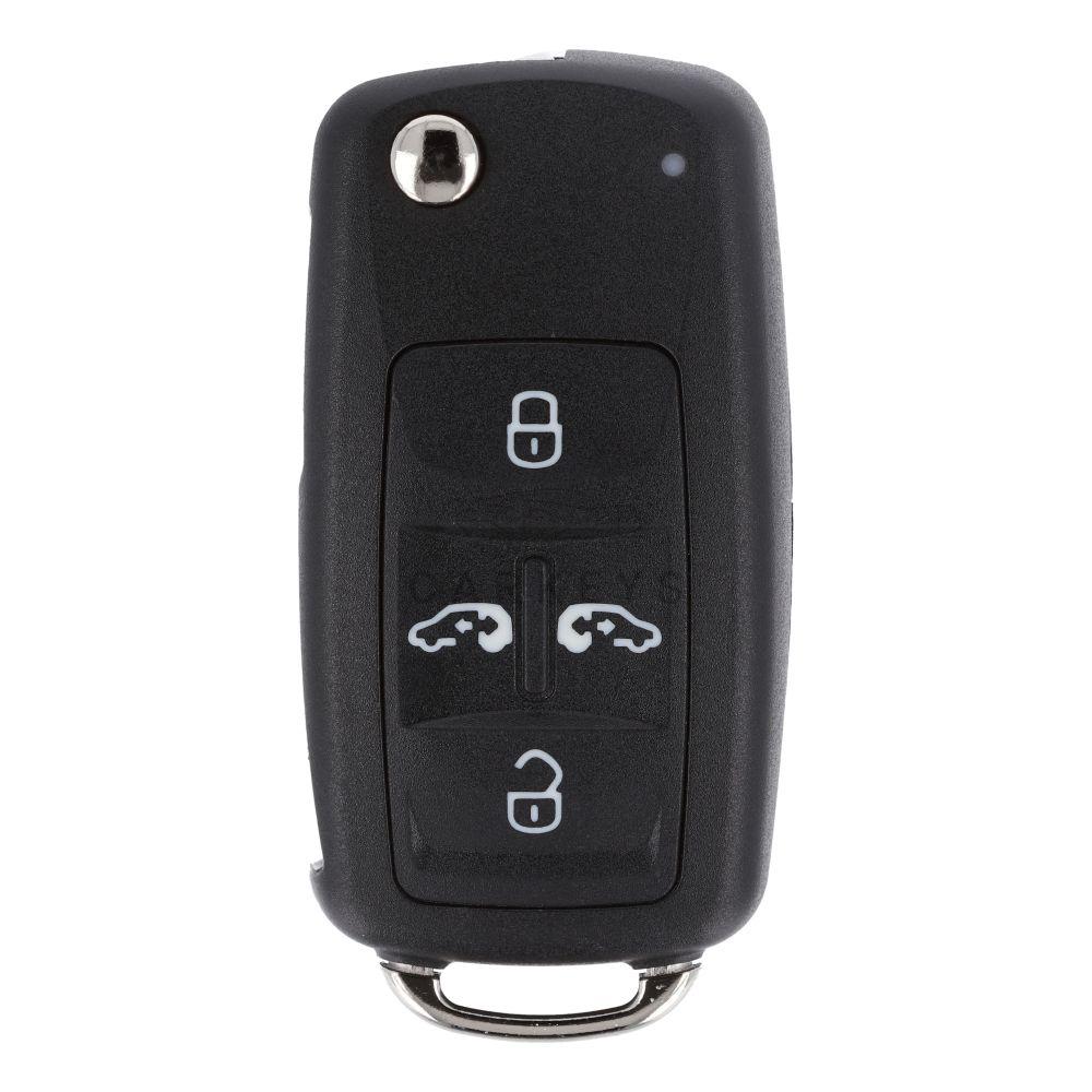 Корпус викидного ключа Volkswagen 4 кнопки штіфтований HU66
