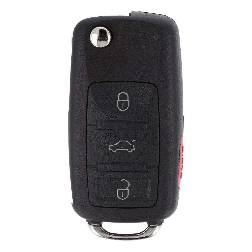 Корпус викидного ключа Volkswagen Touareg 3+1 кнопки HU66