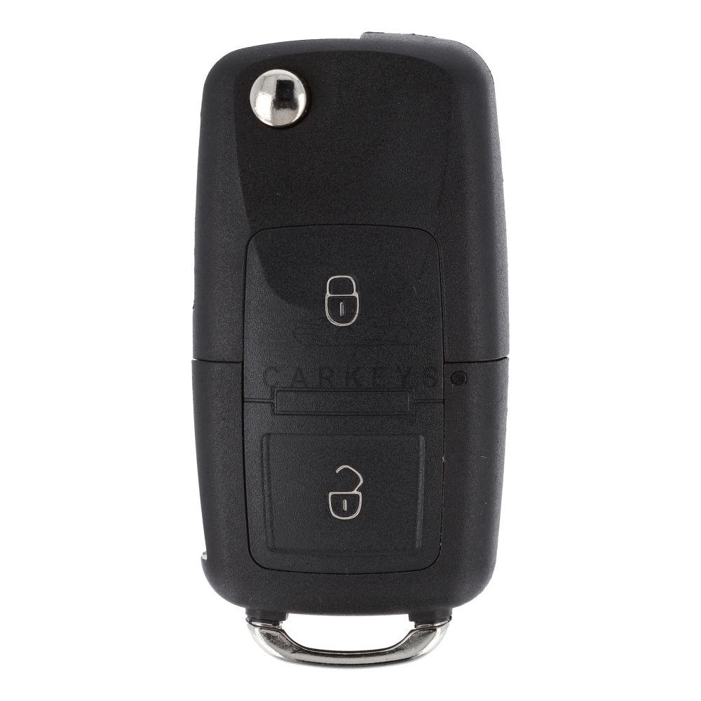 Корпус викидного ключа Volkswagen, Skoda, Seat 2 кнопки HU66 в зборі
