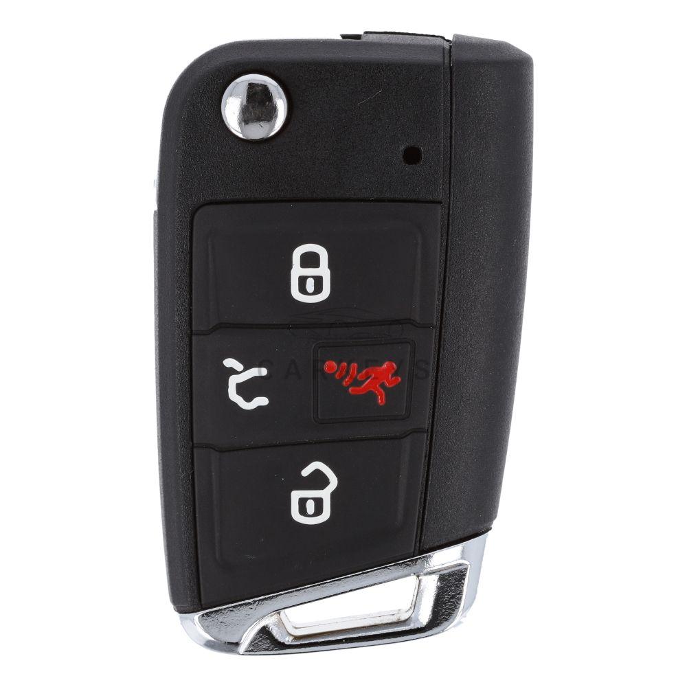 Корпус викидного ключа Volkswagen 3+1 кнопки MQB HU162T