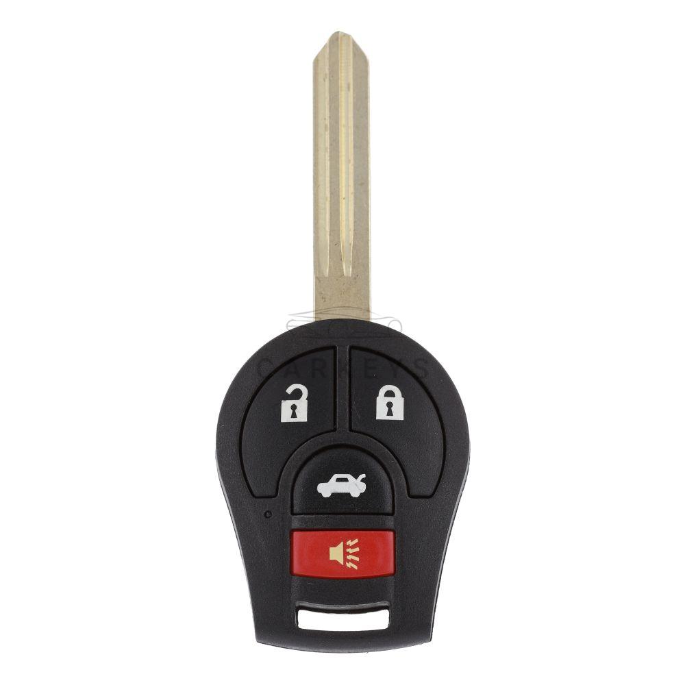 Корпус ключа з кнопками Nissan 3+1 кнопки NSN14 Тип 2