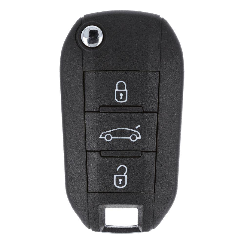 Корпус викидного ключа Citroen, Peugeot 3 кнопки HU83 Тип 2