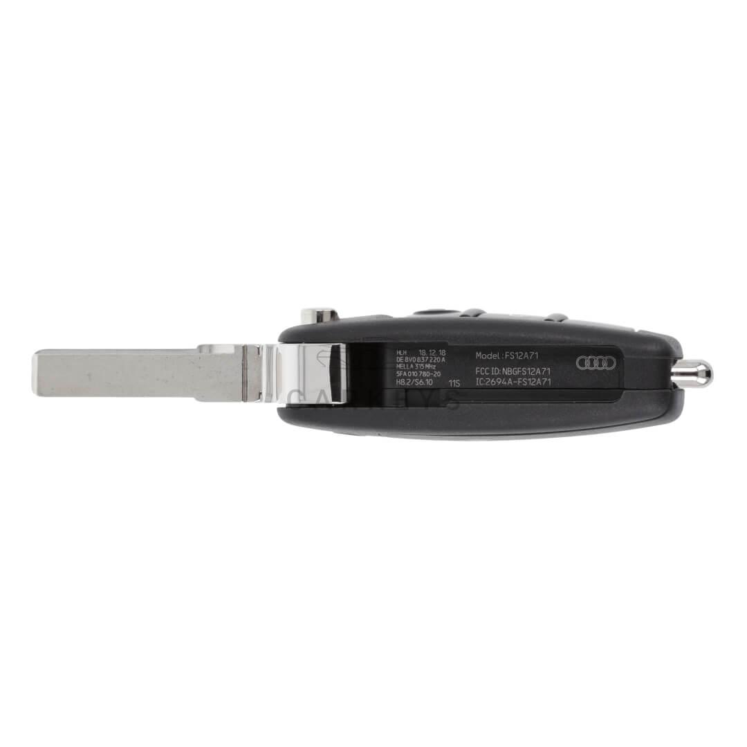 Выкидной ключ Audi A3 3+1 кнопки 315MHz Remote 8V0837220A