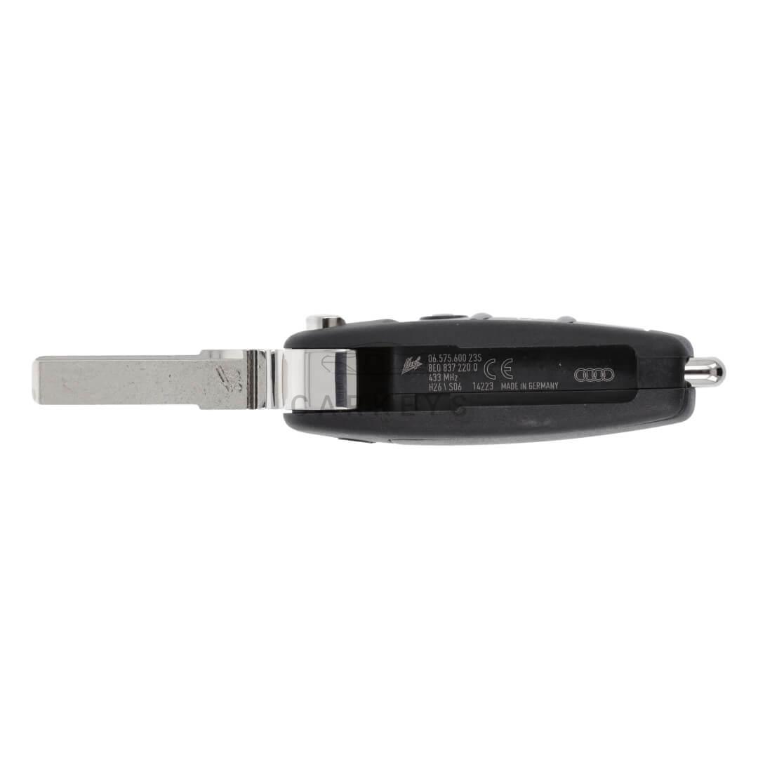 Выкидной ключ Audi A4 3 кнопки 433MHz Remote 8E0837220Q