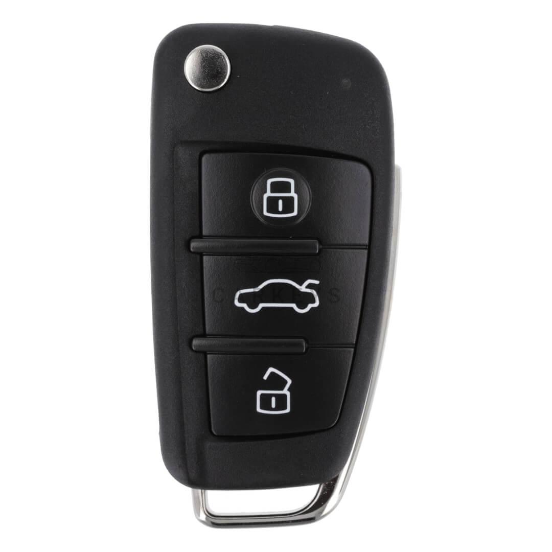 Выкидной ключ Audi A4 3 кнопки 433MHz Remote 8E0837220Q