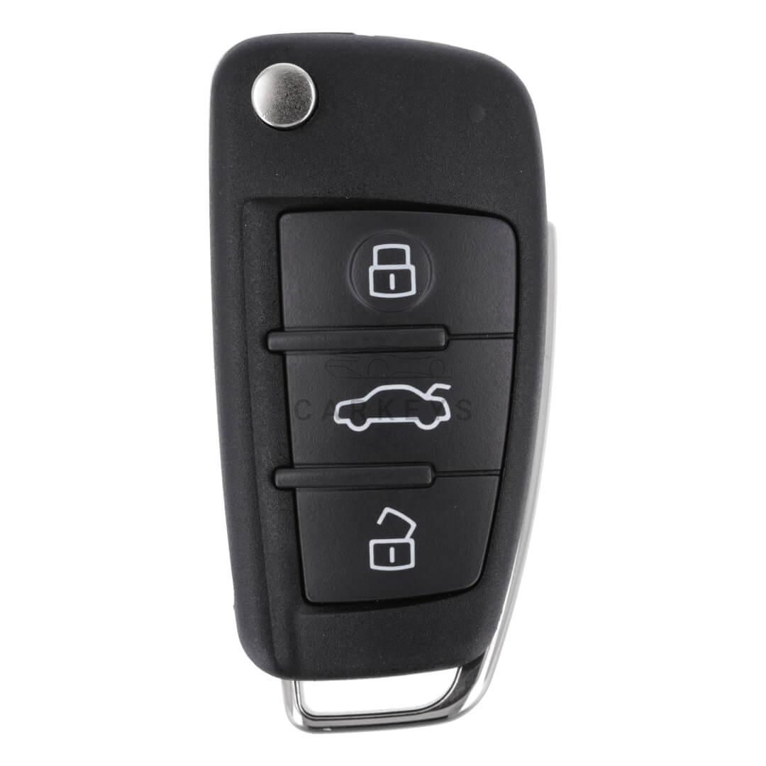 Выкидной ключ Audi A6, Q7 3 кнопки 315MHz Keyless-Go 4F0837220AJ