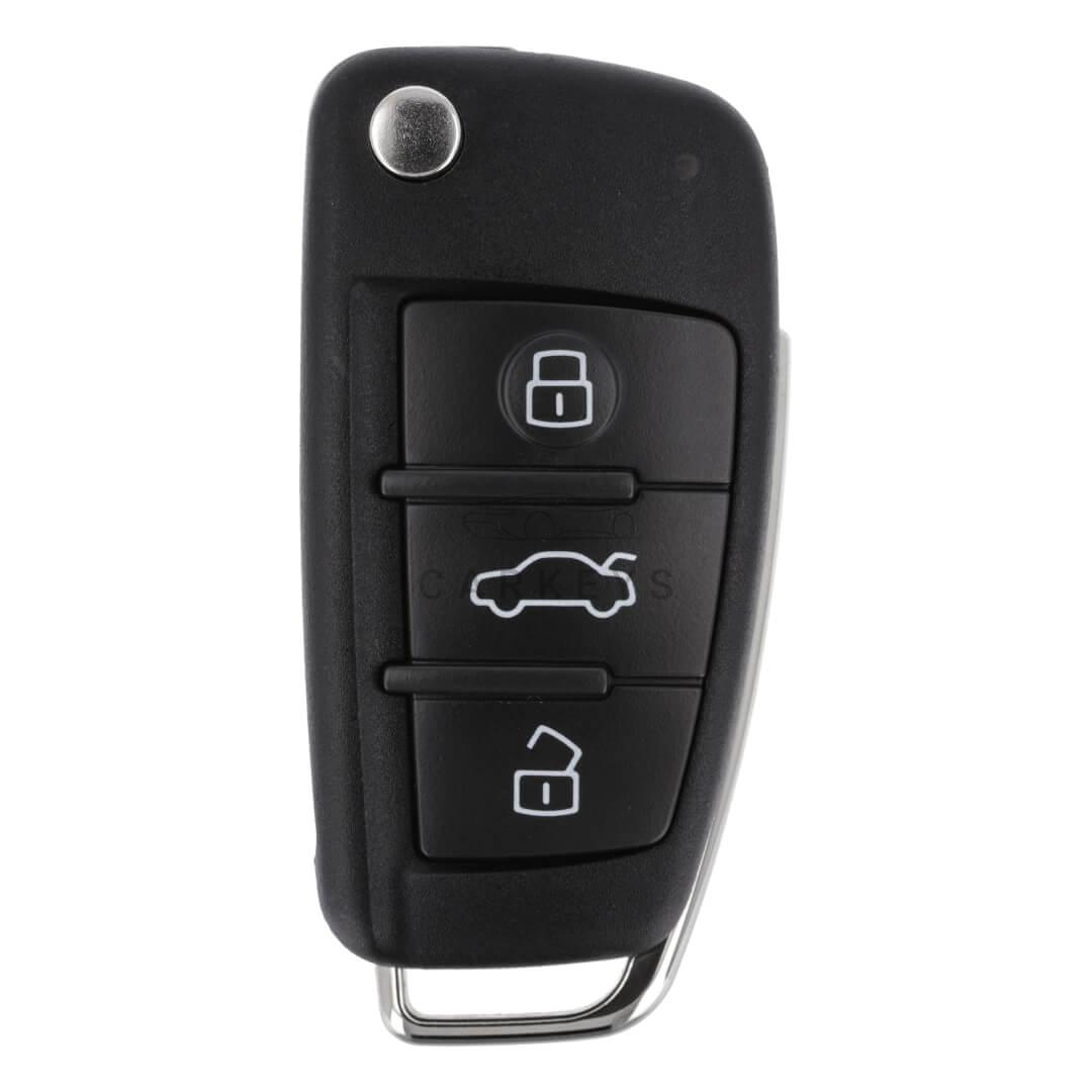 Выкидной ключ Audi A6, Q7 3 кнопки 433MHz Keyless-Go 4F0837220AF