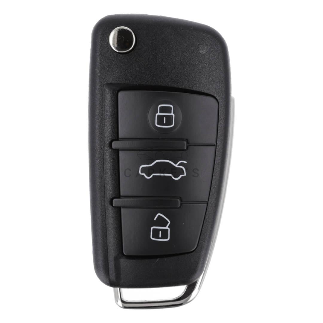 4F0837220R Выкидной ключ Audi A6, Q7 3 кнопки 868MHz Remote