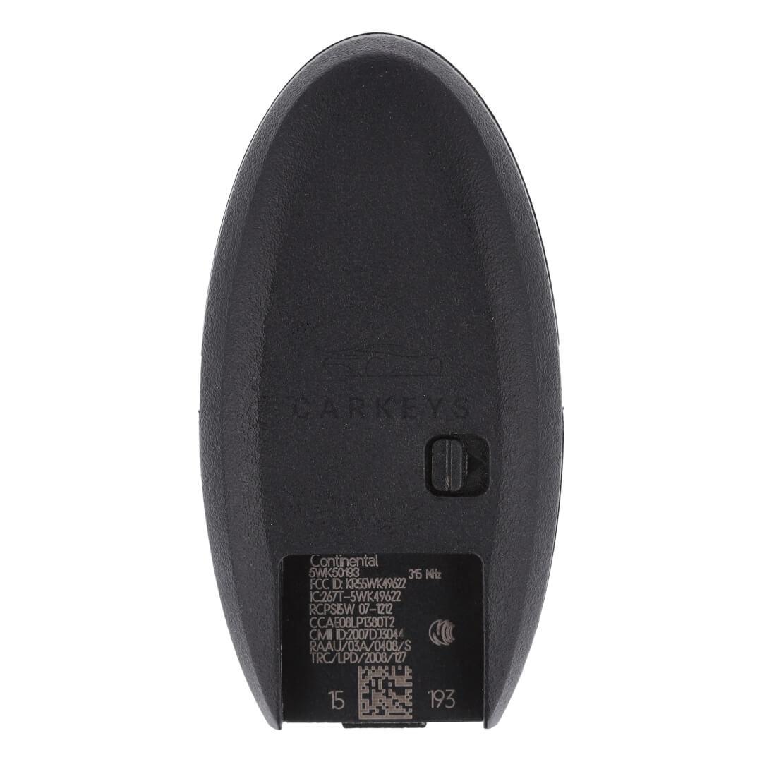 Смарт ключ Nissan 370Z 2009-2018 2+1 кнопки 315MHz PCF7952 285E3-1ET5A