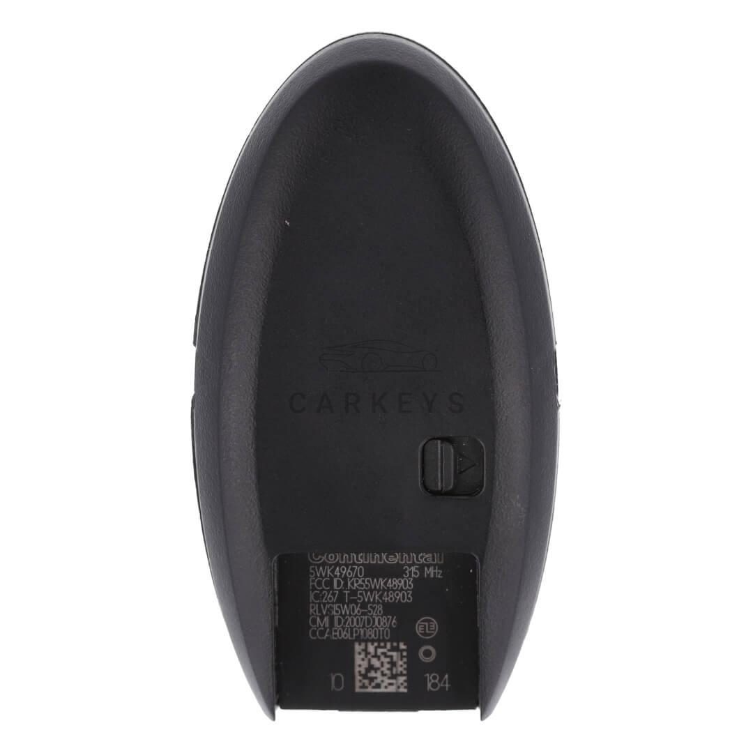 Смарт ключ Nissan Altima, Maxima 2007-2014 3+1 кнопки 315MHz PCF7952 285E3-JA05A