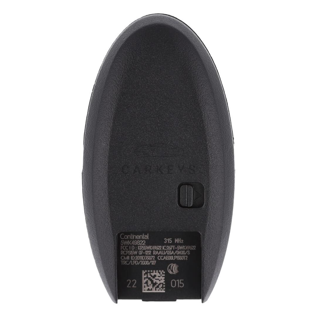 Смарт ключ Nissan Murano 2009-2014 3+1 кнопки 315MHz PCF7952 285E3-1AA7B