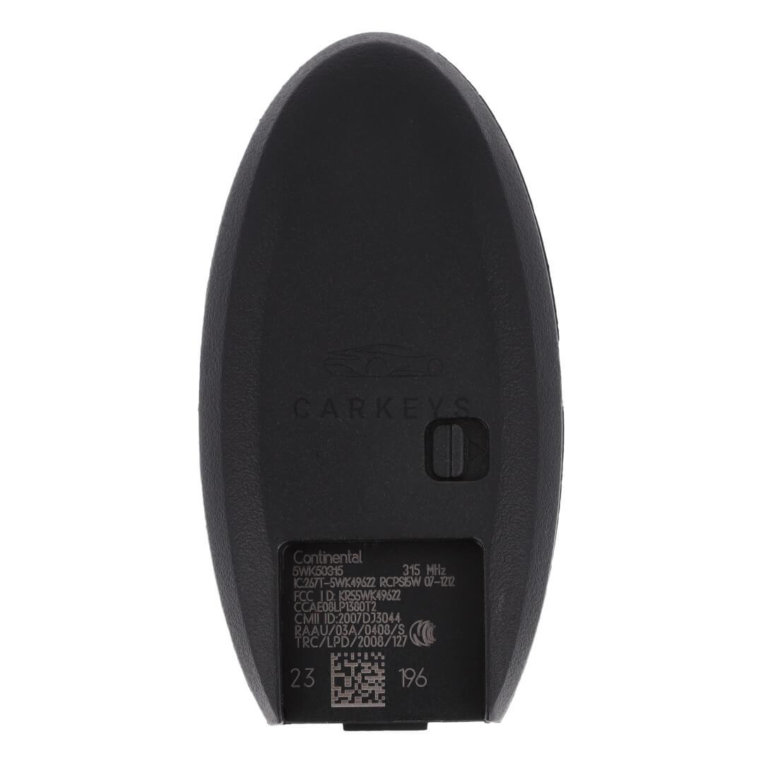 Смарт ключ Infiniti FX35, FX37, FX50, QX70 2009-2013, 2014-2017 3+1 кнопки 315MHz PCF7952 285E3-1CA7A