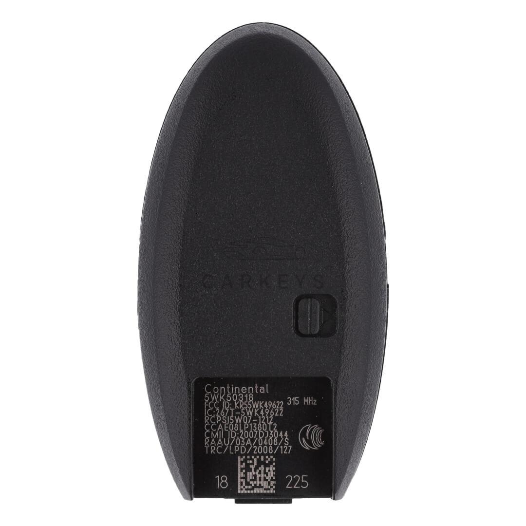 Смарт ключ Nissan GT-R 2009-2019 3+1 кнопки 433MHz PCF7952 285E3-JF87D