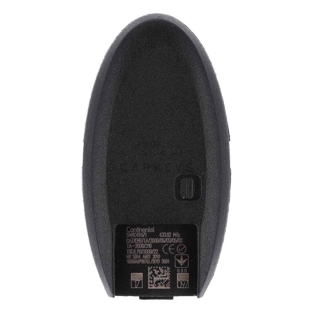 Смарт ключ Nissan Murano 2009-2016 3+1 кнопки 433MHz PCF7952 285E3-1AC7B