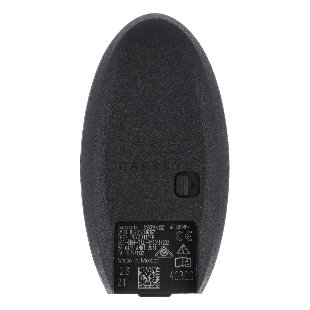 Смарт ключ Nissan X-Trail, Qashqai, Pulsar 2 кнопки 433MHz ID4A AES 285E3-4CB0A, 285E3-4CB0C