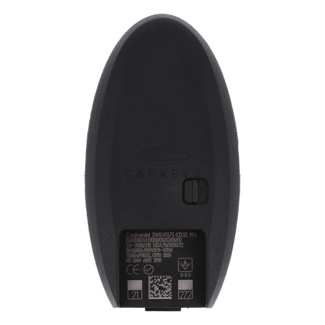 Смарт ключ Infiniti EX35, FX35, FX37, FX50, QX50, QX70 2008-2013, 2014-2017 2 кнопки 433MHz PCF7952 285E3-1BP7A
