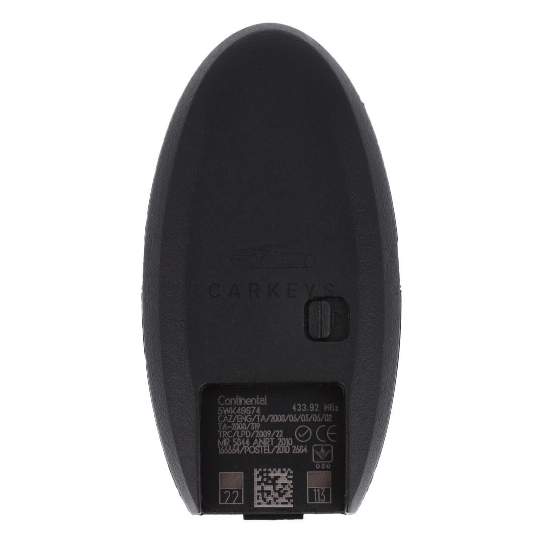 Смарт ключ Infiniti FX35, FX37, FX50, QX50, QX70 2009-2013, 2014-2017 2+1 кнопки 433MHz PCF7952 285E3-1BF7A