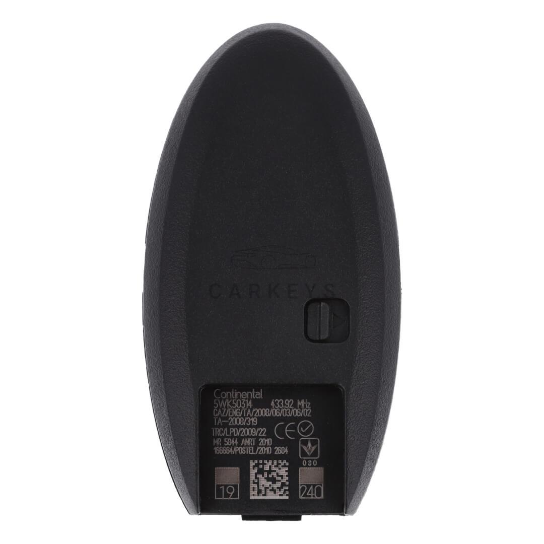 Смарт ключ Infiniti QX70 2013-2018 3+1 кнопки 433MHz PCF7952 285E3-1CA7C Араб