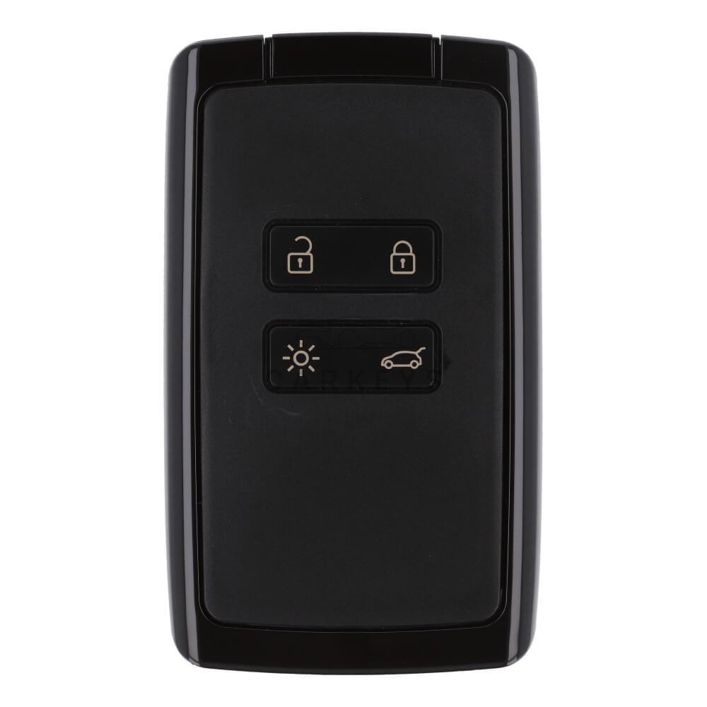 Ключ-карта Renault Megane 4 433Mhz ID4A Hitag AES Keyless-Go Тип 1 (черная)