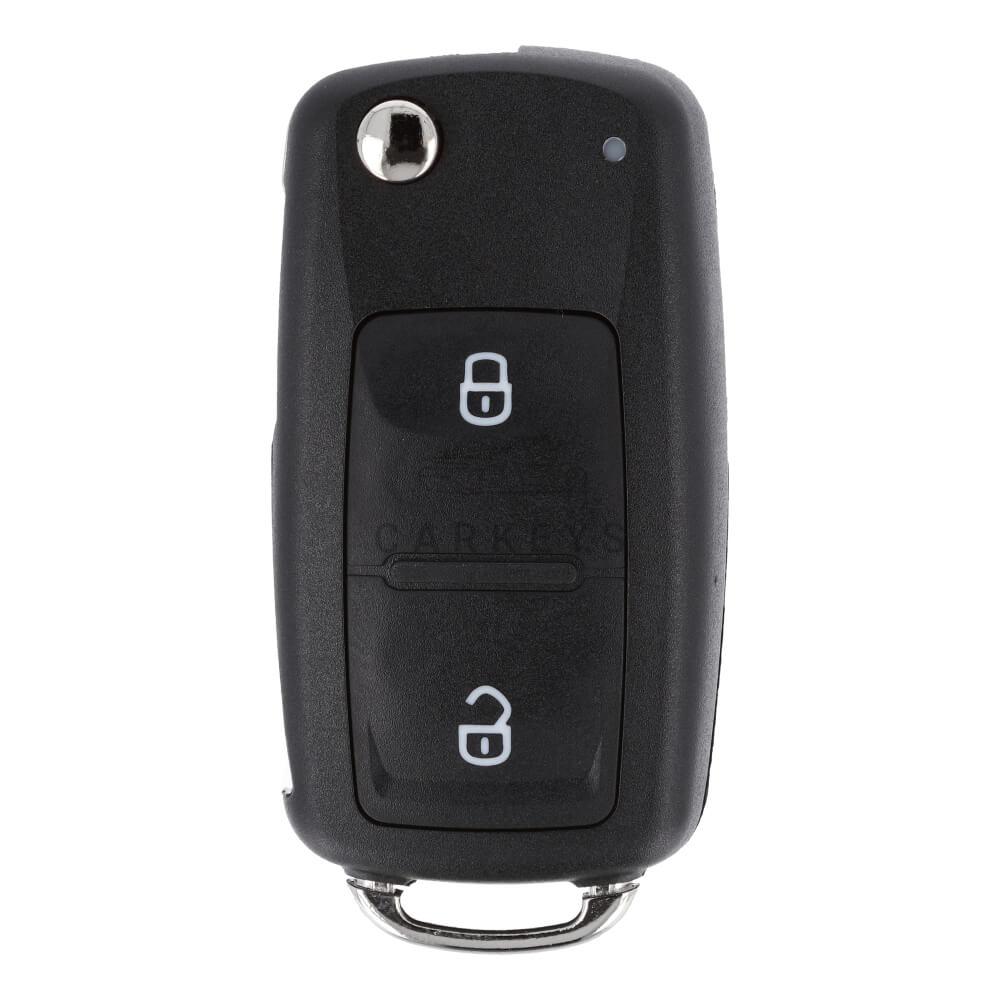 Выкидной ключ Volkswagen 2 кнопки 433Mhz Megamos 48 5K0837202