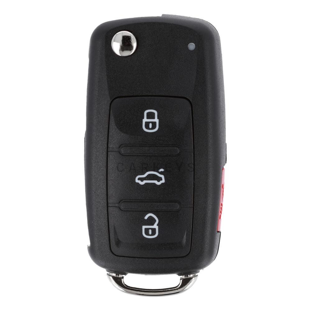 Выкидной ключ Volkswagen 3+1 кнопки 315Mhz Megamos 48 5K0 837 202 AE