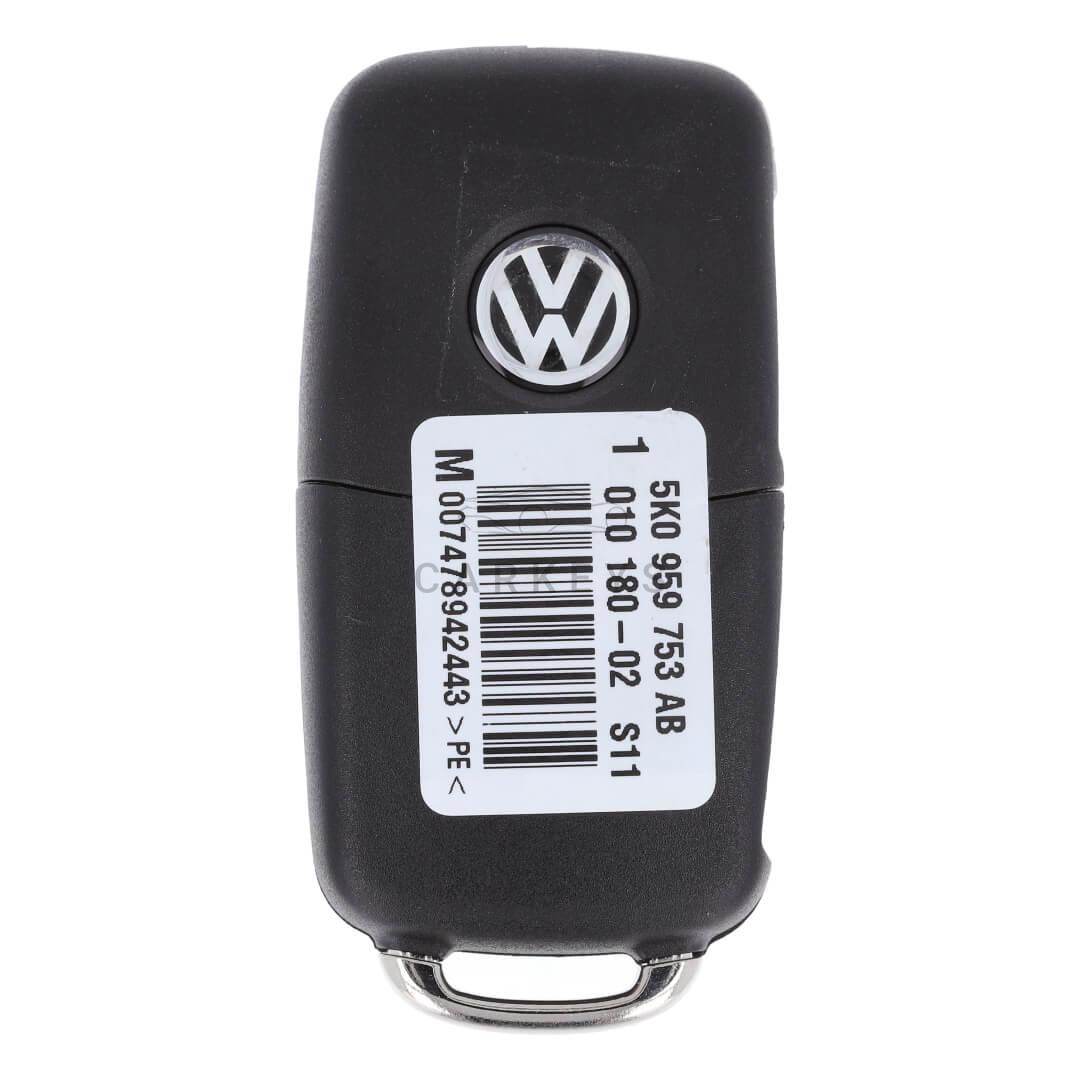 Выкидной ключ Volkswagen 3 кнопки 433Mhz Megamos 48 5K0837202AD