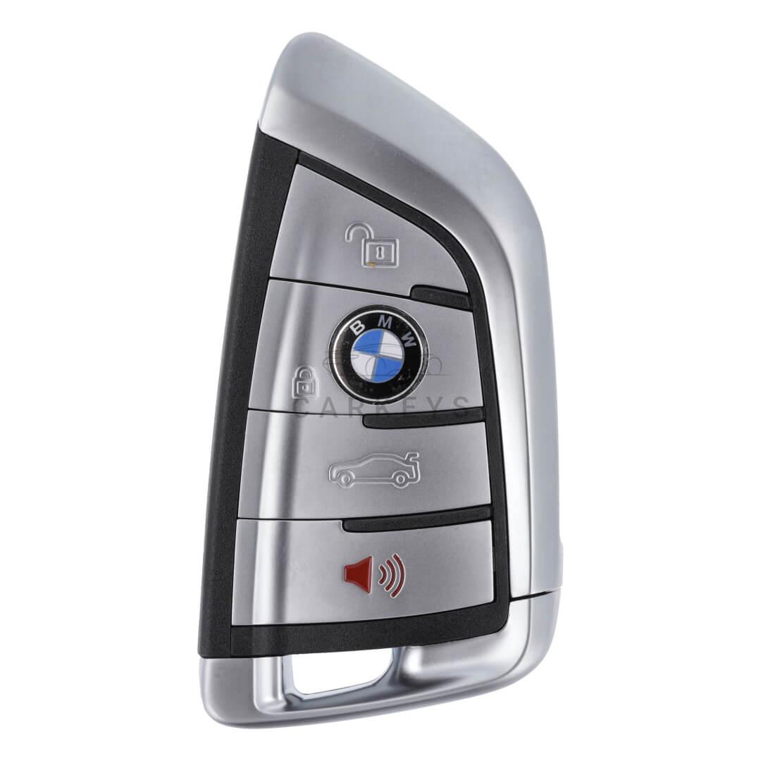 Корпус смарт ключа BMW G-series 3+1 кнопки HU100R BDC2/BDC3 (серебряный/паника)